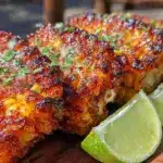 crispy air fryer corn ribs - featured image