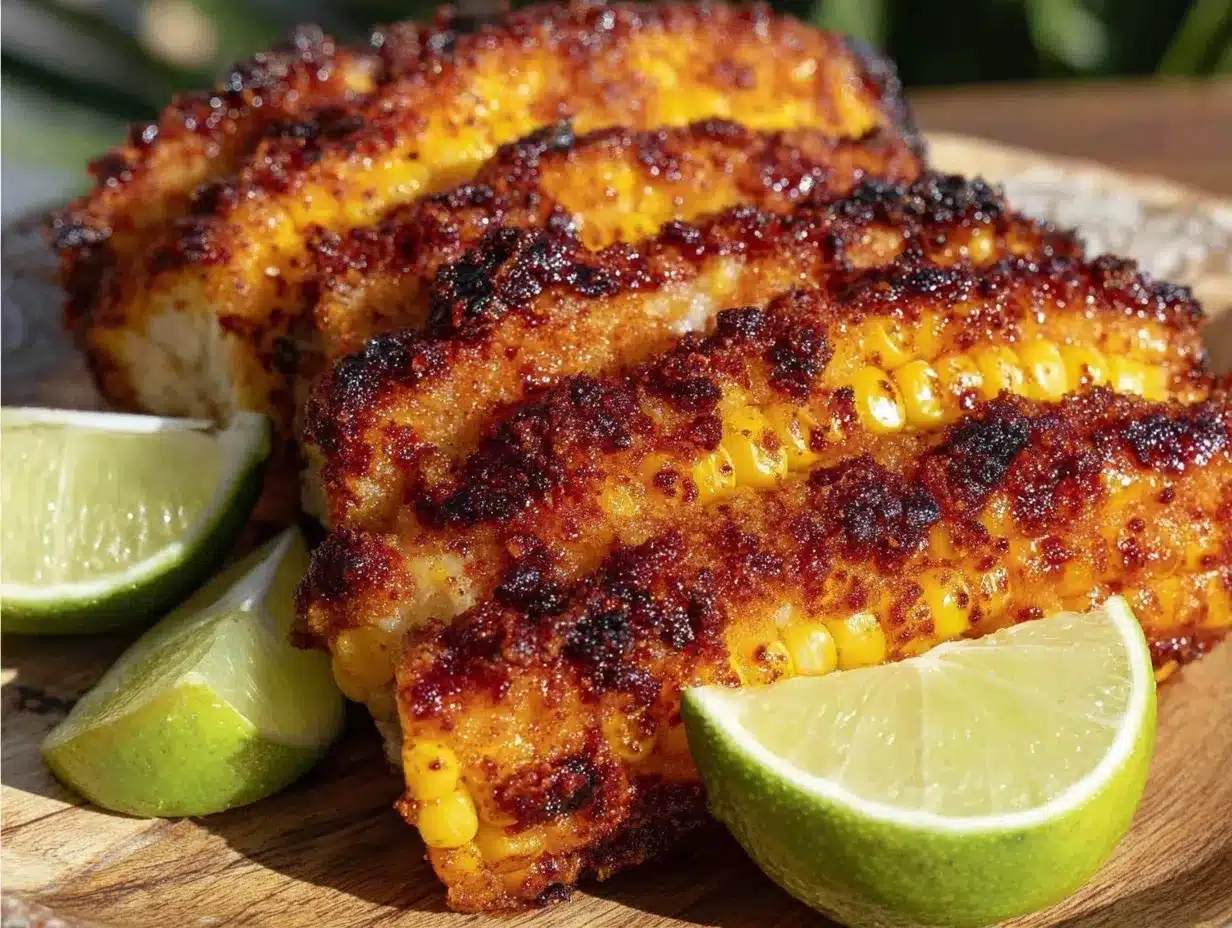 crispy air fryer corn ribs preparation steps