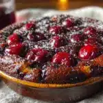 dark chocolate cherry clafoutis - featured image