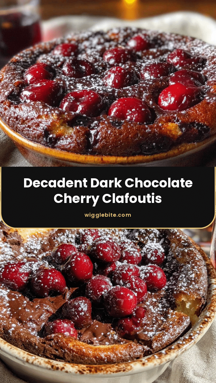 dark chocolate cherry clafoutis recipe