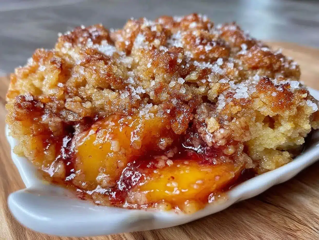 easy peach crisp preparation steps