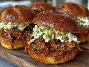 firecracker pulled pork sliders - featured image