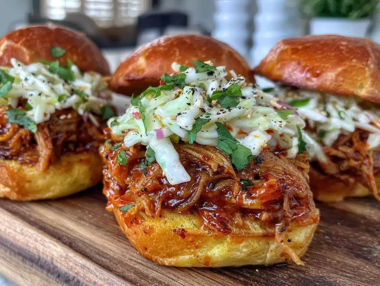 firecracker pulled pork sliders preparation steps