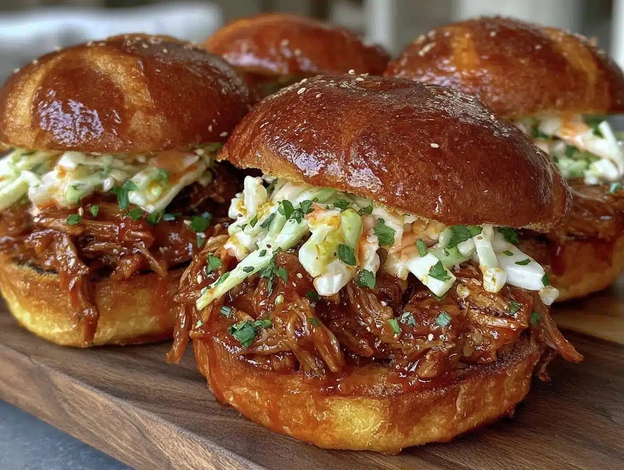 firecracker pulled pork sliders - featured image