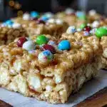 firecracker rice krispie treats - featured image
