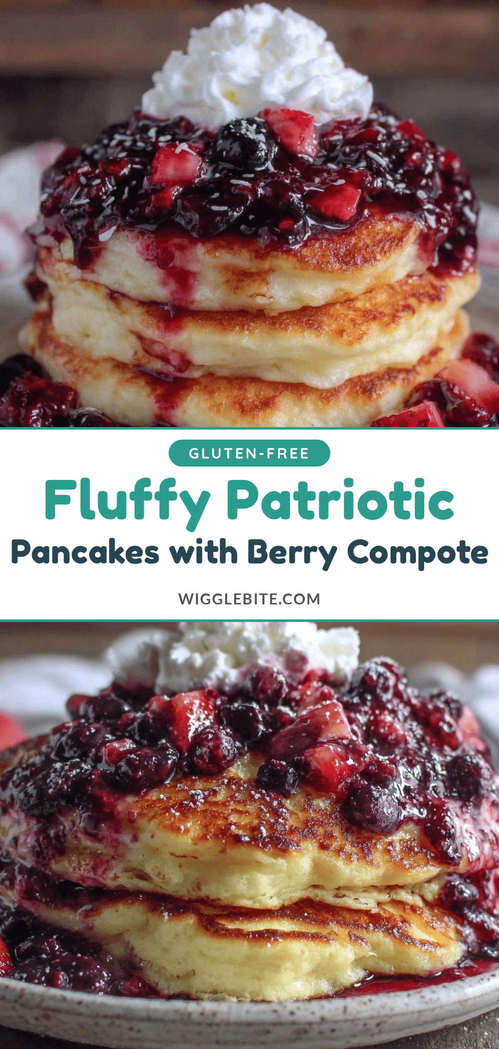 fluffy patriotic pancake stack recipe