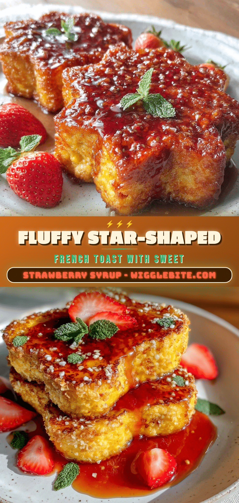 fluffy star-shaped french toast recipe