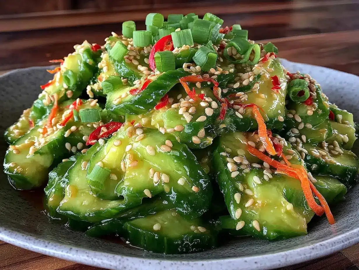Fresh Asian Cucumber Salad preparation steps