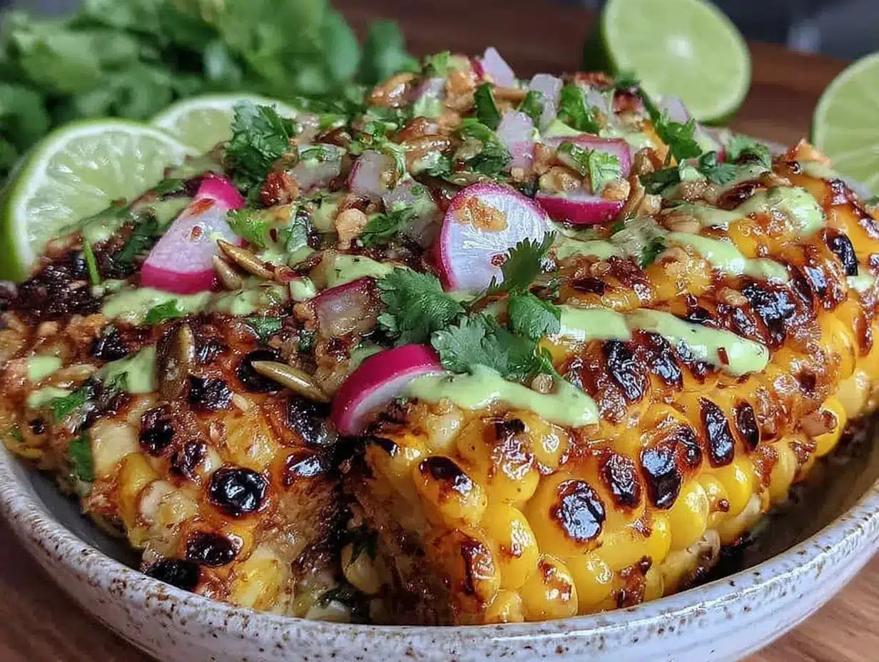 fresh charred corn salad preparation steps
