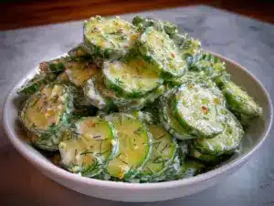 fresh cucumber dill salad - featured image