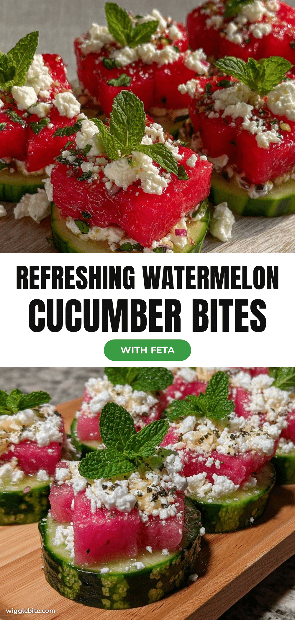 fresh cucumber watermelon bites recipe