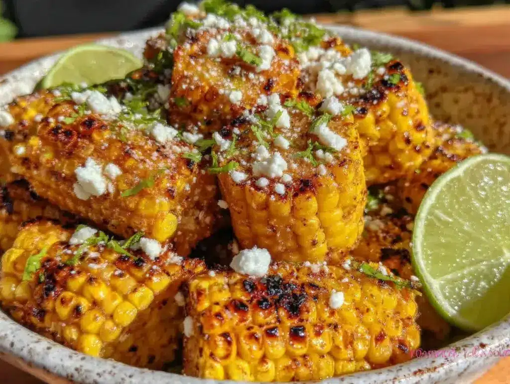 fresh grilled corn salad - featured image