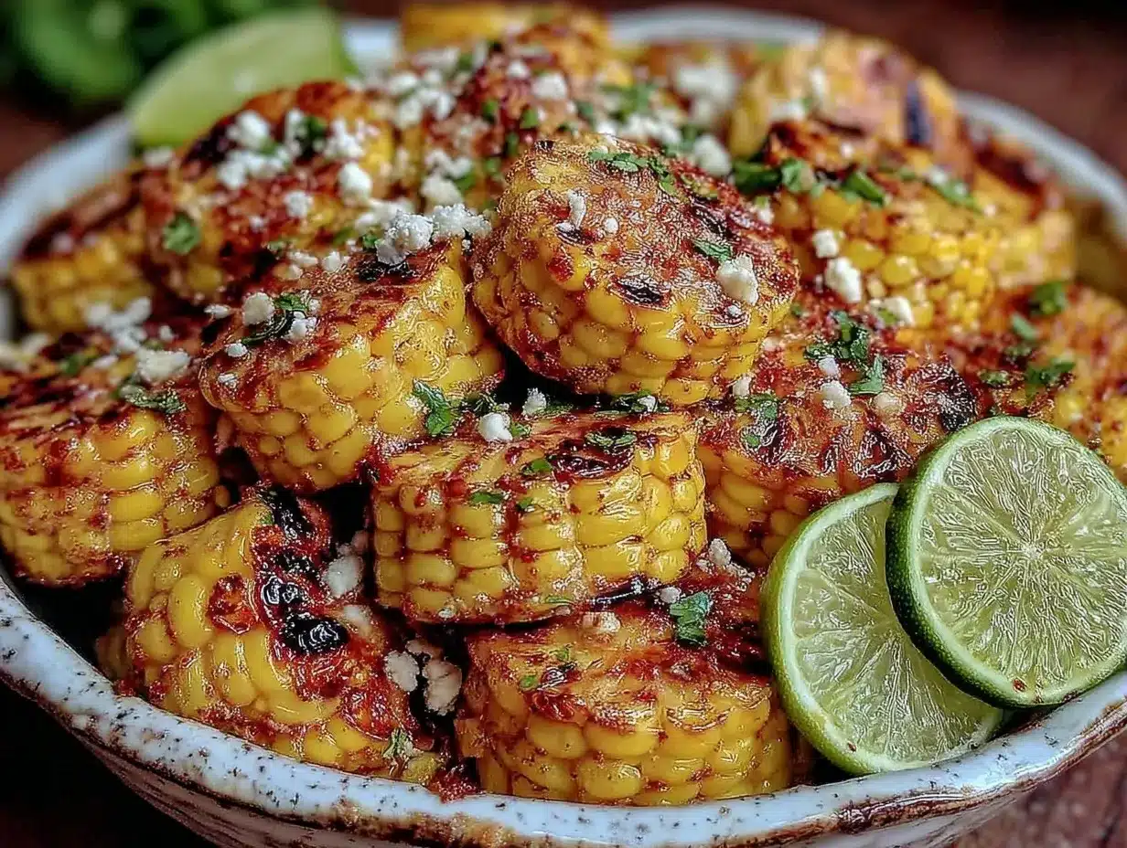 fresh grilled corn salad preparation steps
