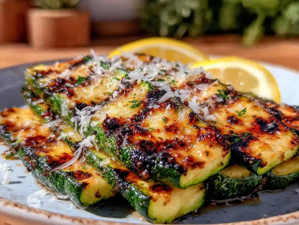 fresh grilled zucchini - featured image