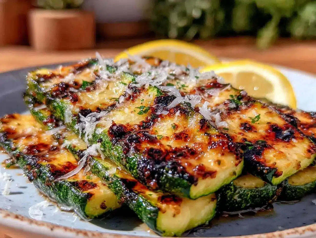 fresh grilled zucchini - featured image