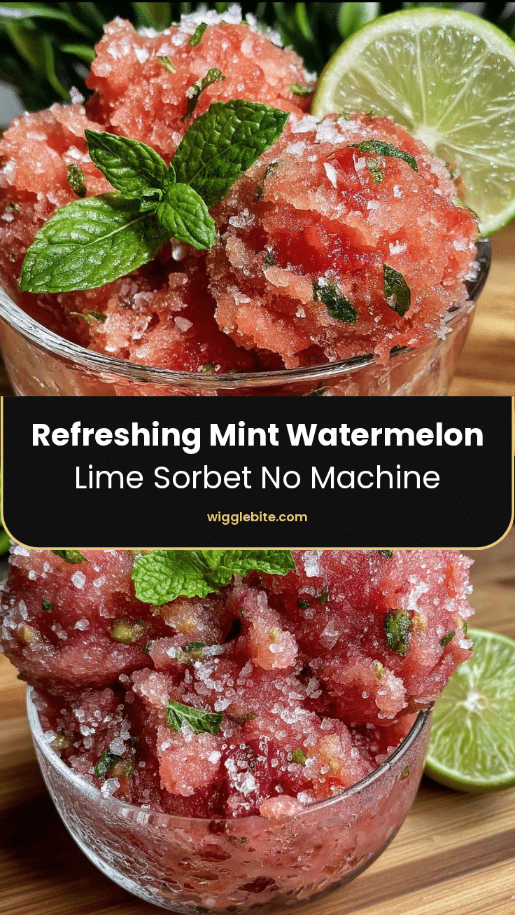 fresh mint watermelon sorbet recipe