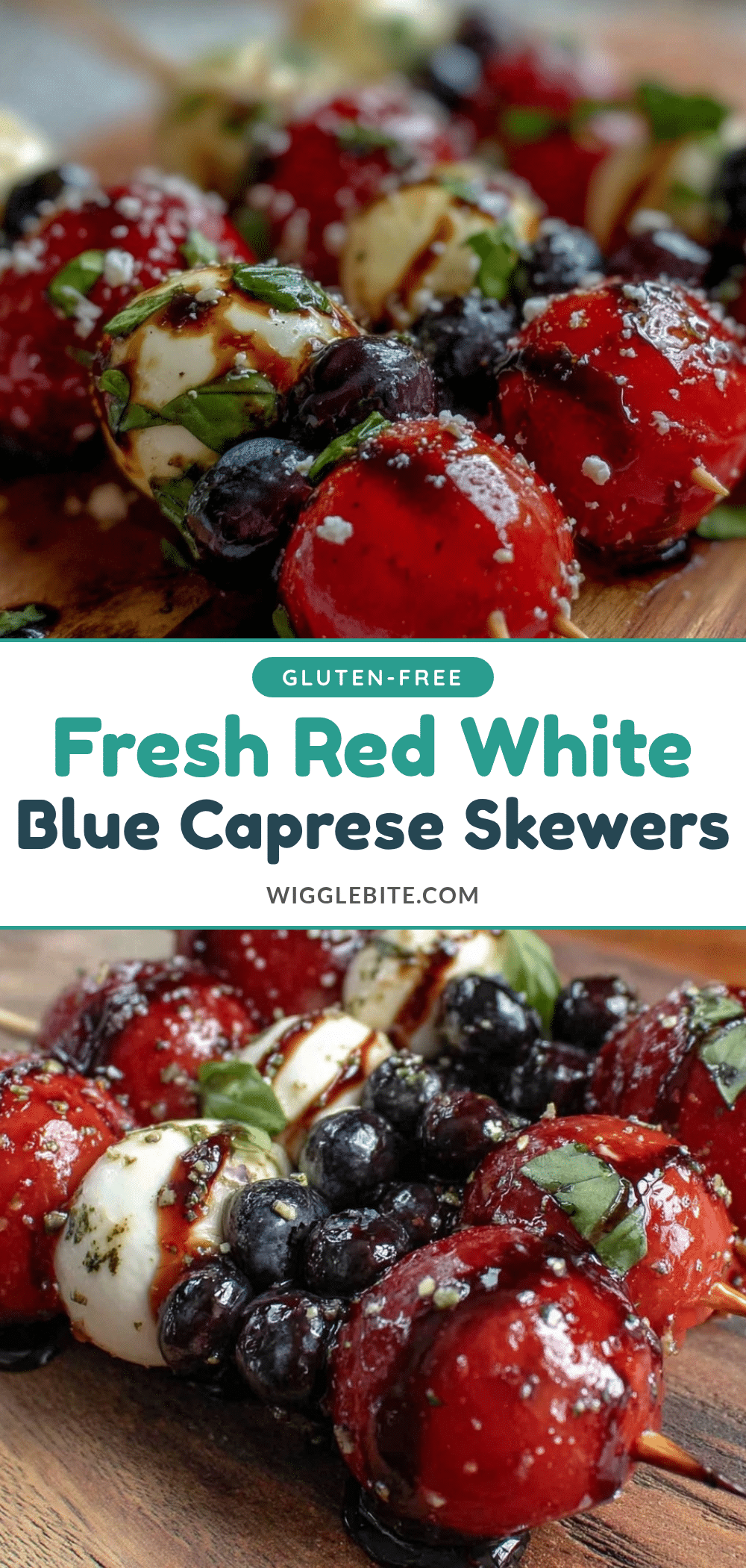 fresh red white blue caprese skewers recipe