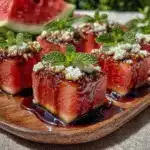 fresh watermelon feta bites - featured image