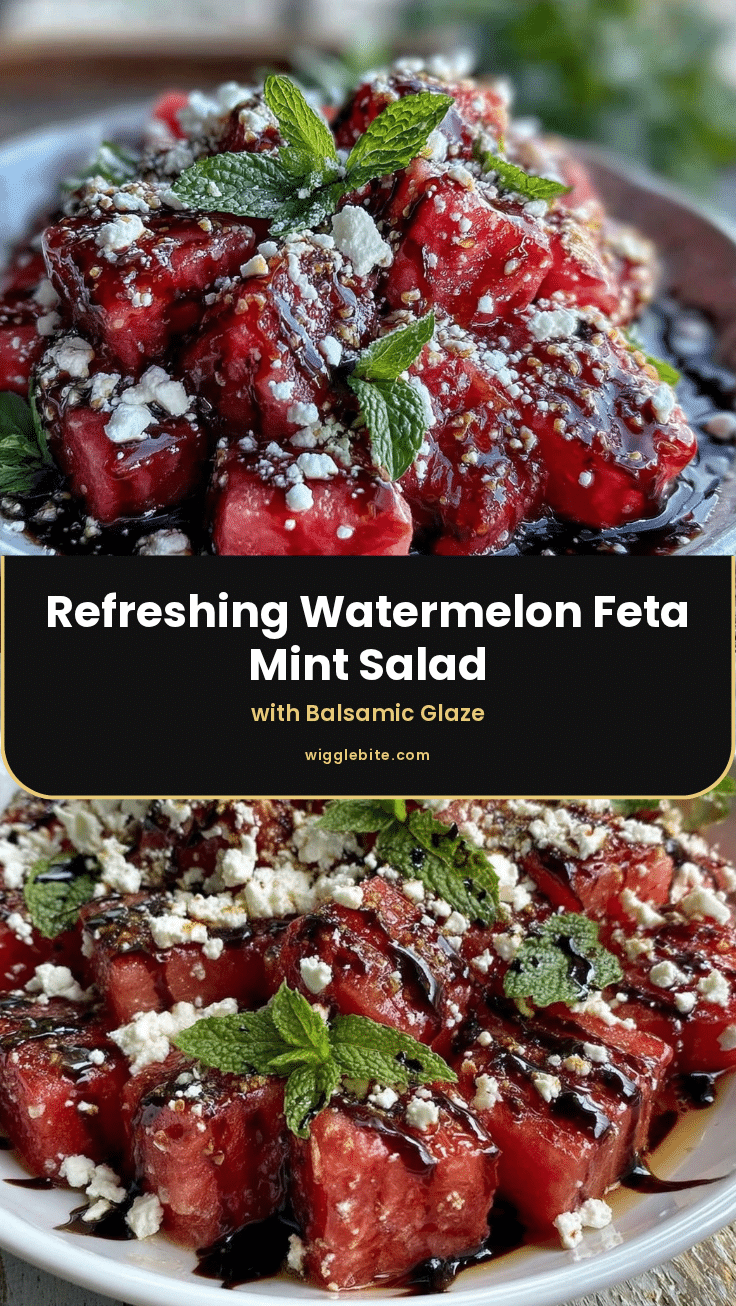 fresh watermelon feta mint salad recipe