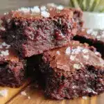 fudgy one-bowl brownies with sea salt - featured image