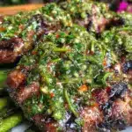 garlic scape chimichurri - featured image