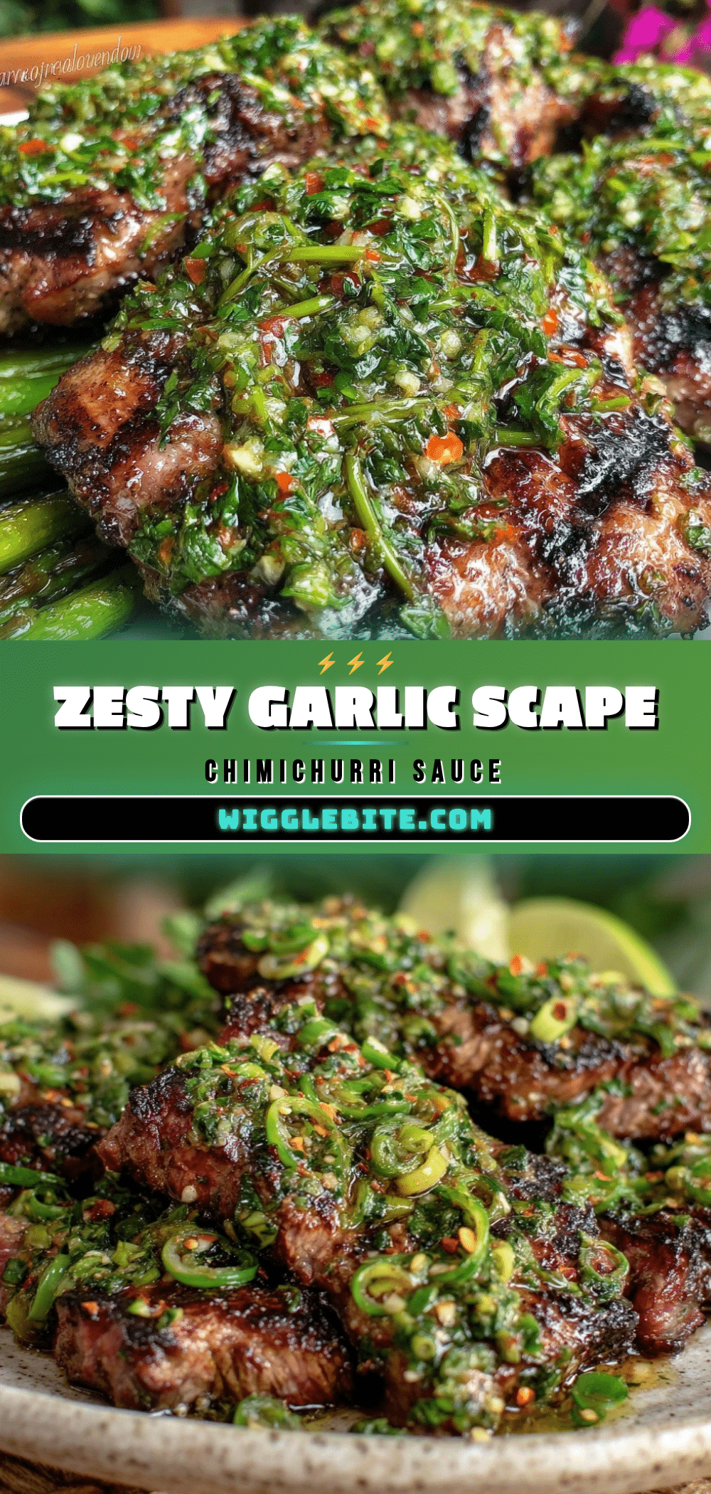 garlic scape chimichurri recipe