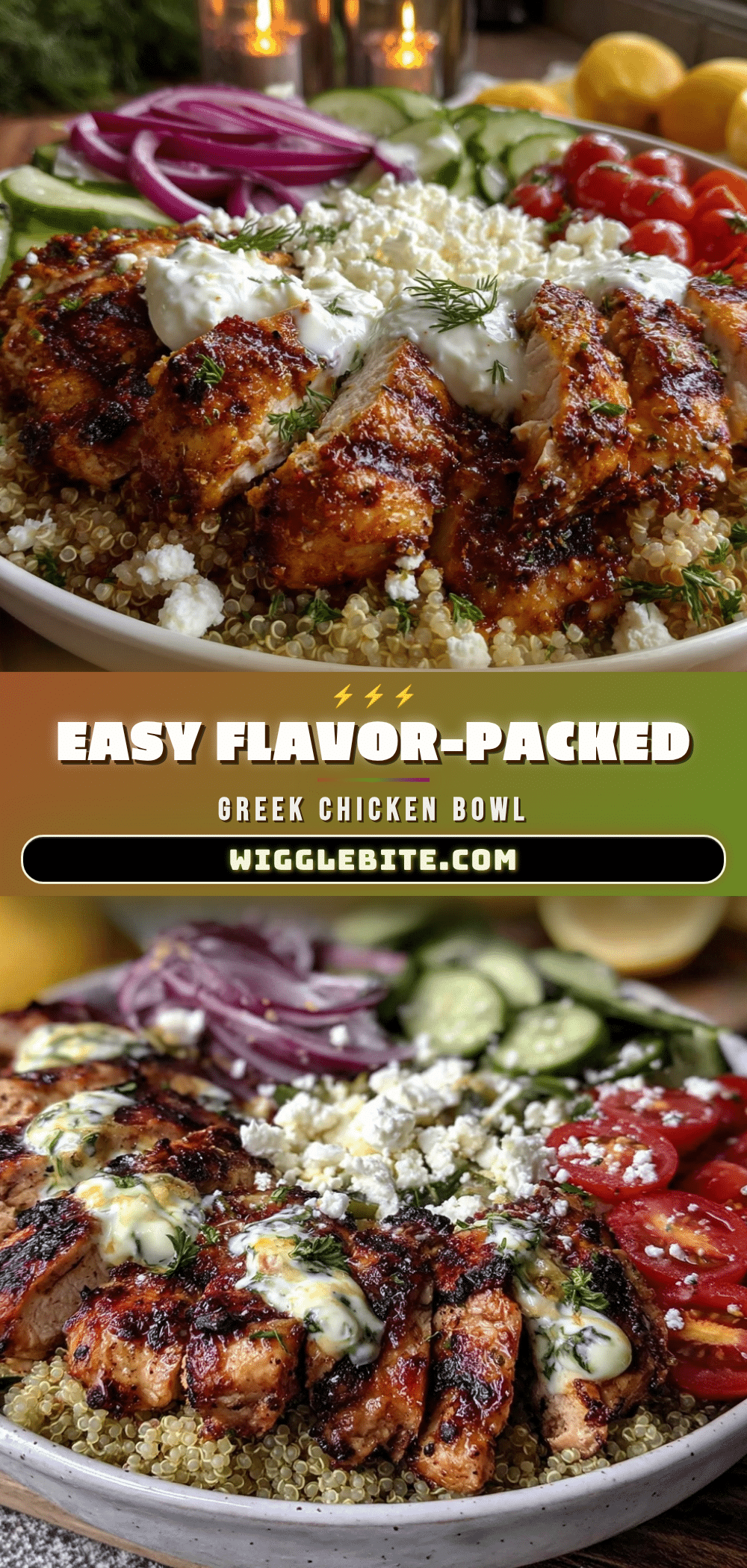 Greek chicken bowl recipe