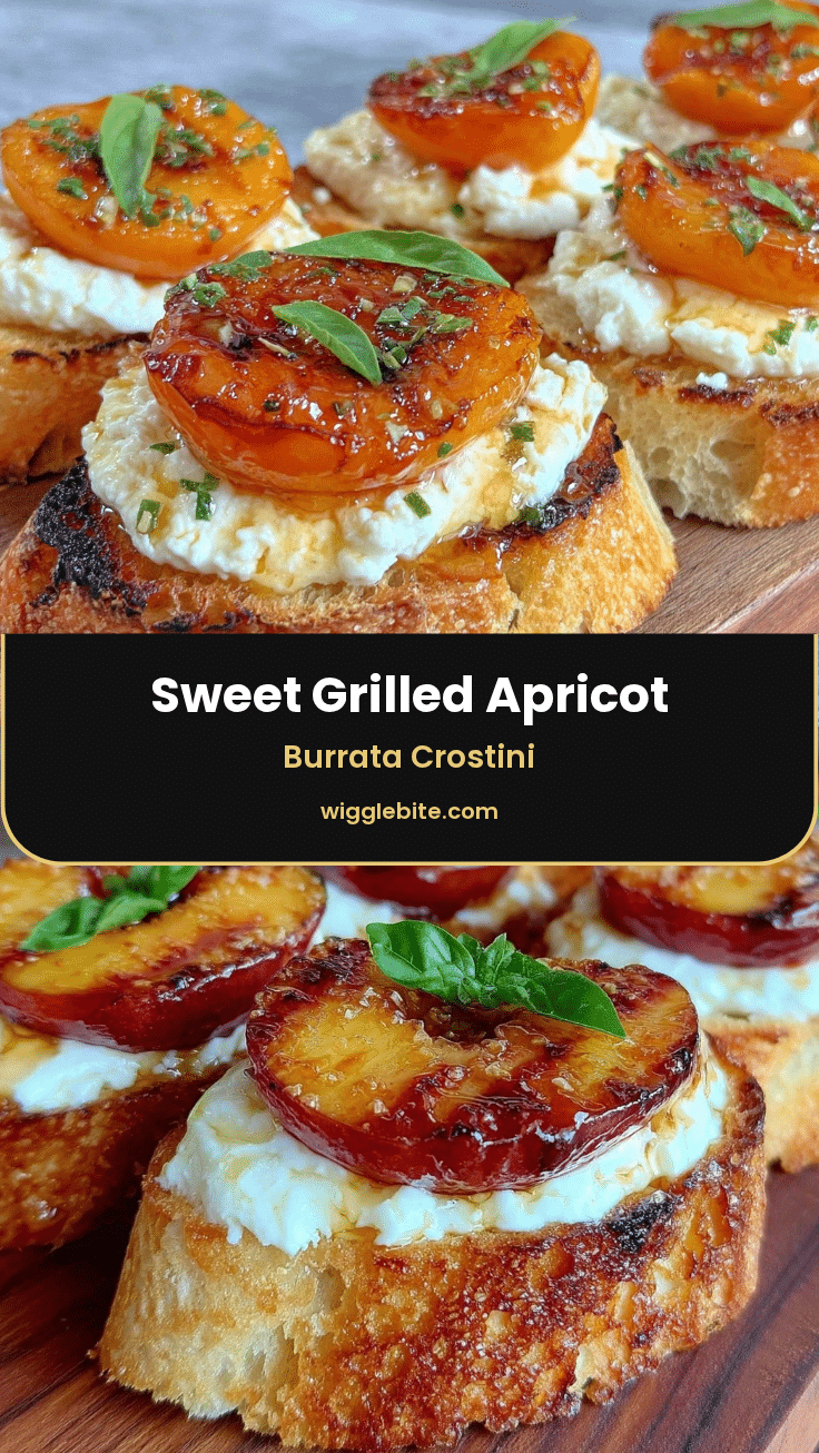 grilled apricot and burrata crostini recipe
