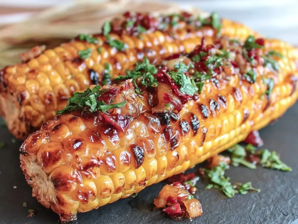 grilled corn with chili lime butter - featured image