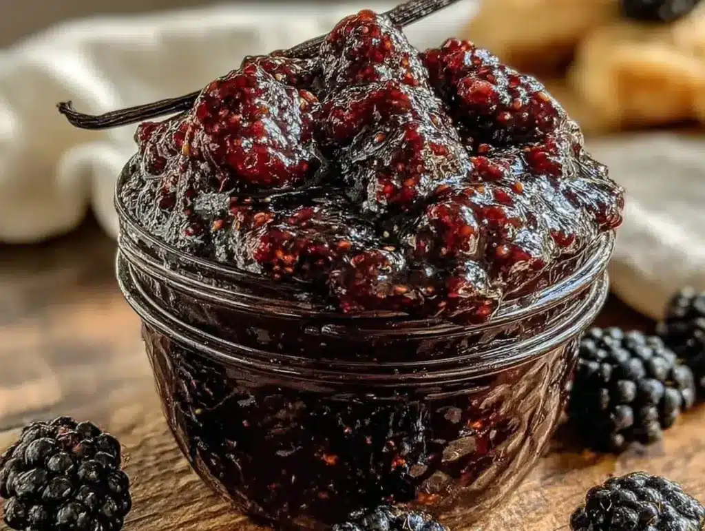 homemade black raspberry jam - featured image