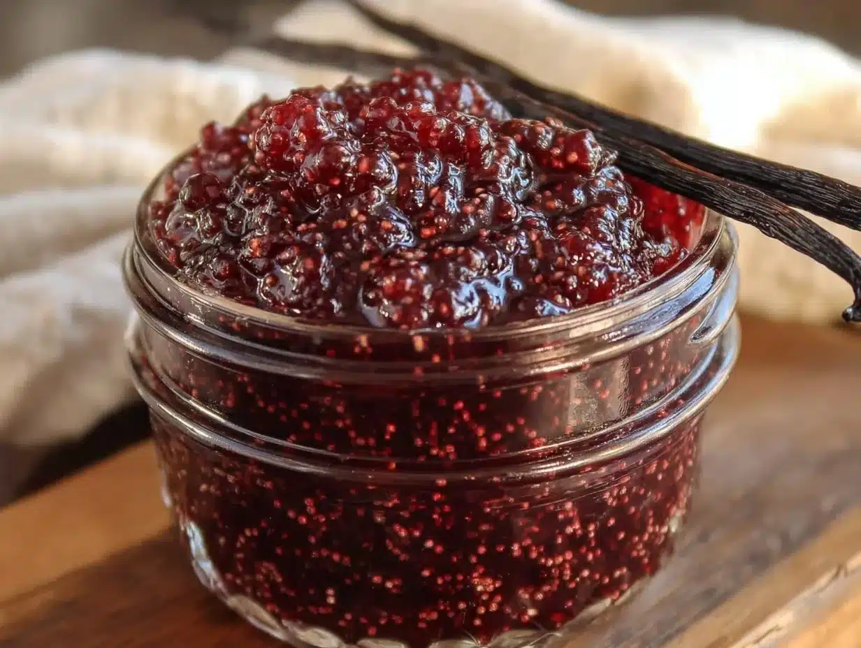 homemade black raspberry jam preparation steps