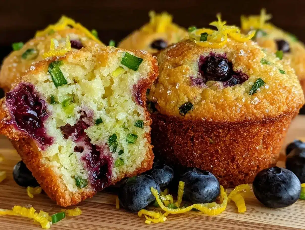 lemon blueberry zucchini muffins preparation steps