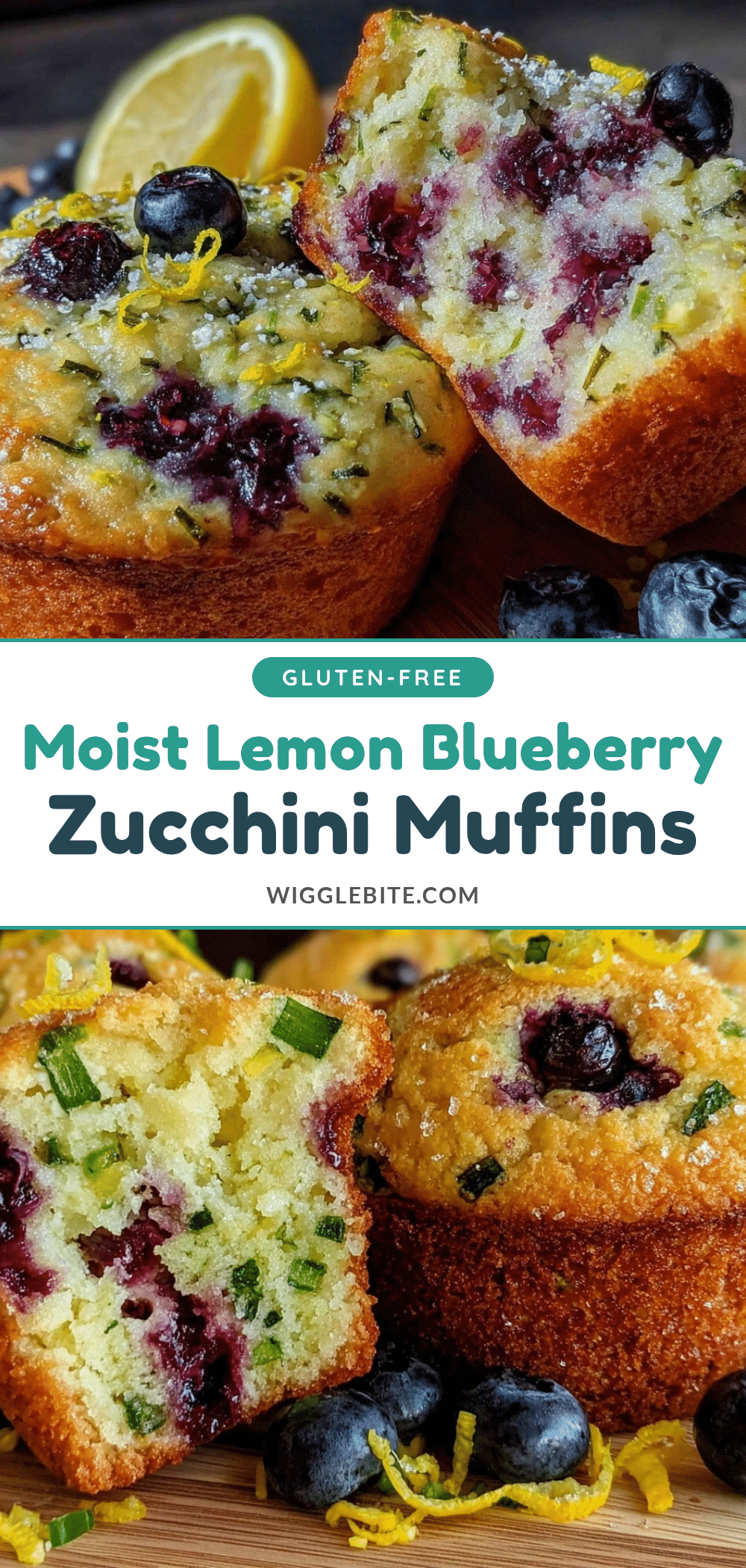 lemon blueberry zucchini muffins recipe