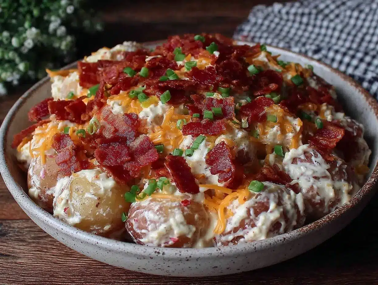 loaded potato salad preparation steps