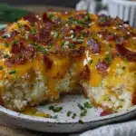 loaded twice-baked potato casserole - featured image