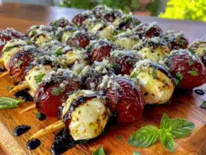 make-ahead caprese skewers - featured image