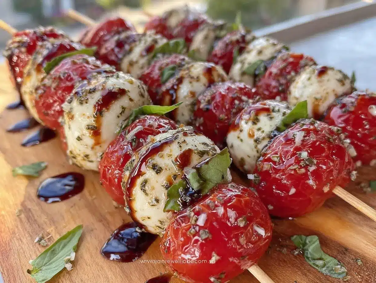 make-ahead caprese skewers preparation steps