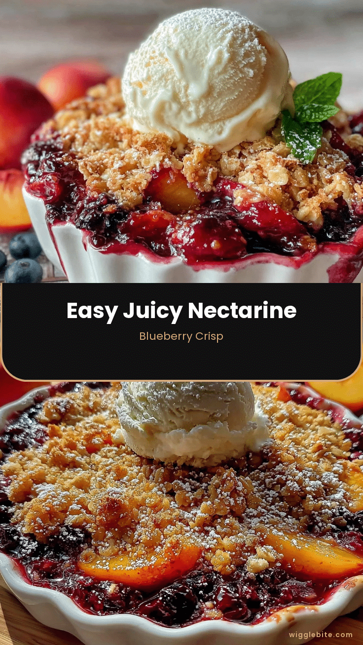 nectarine blueberry crisp recipe