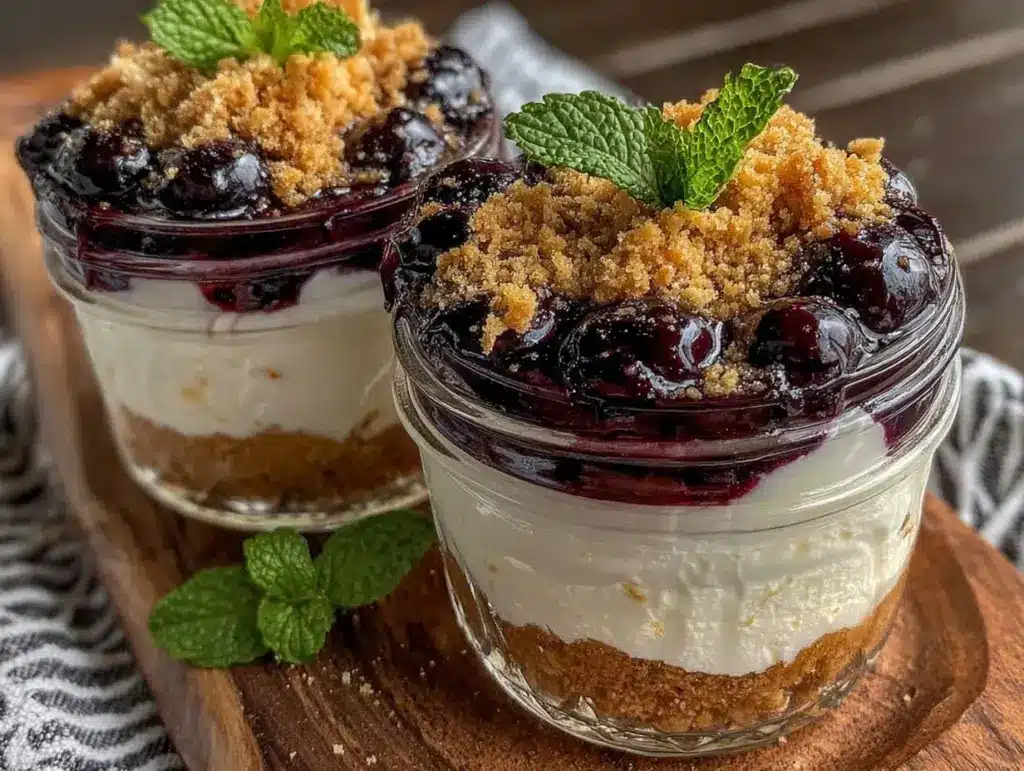 no-bake cheesecake parfaits - featured image