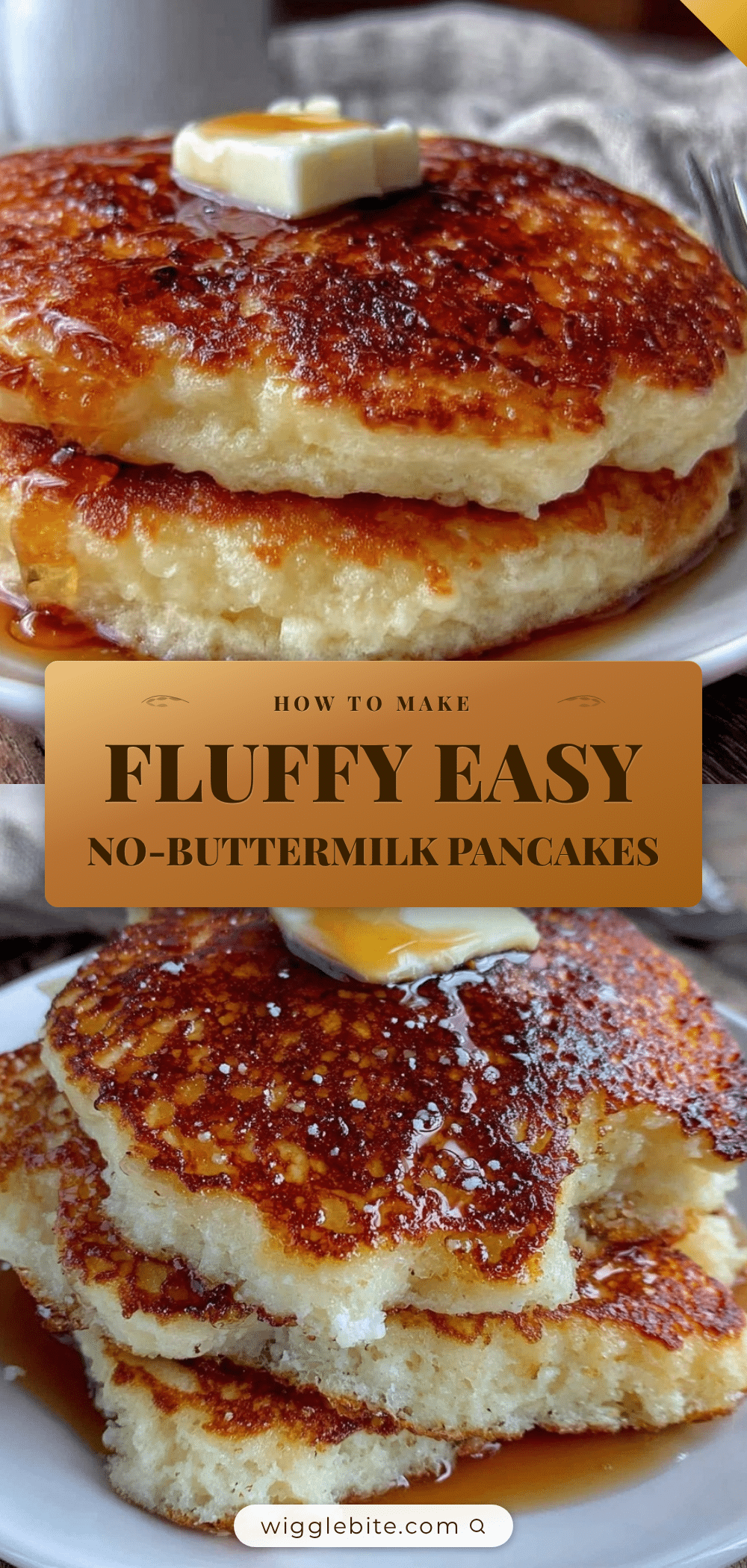 no-buttermilk pancakes recipe