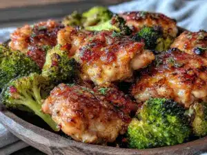 one-pan honey garlic chicken - featured image