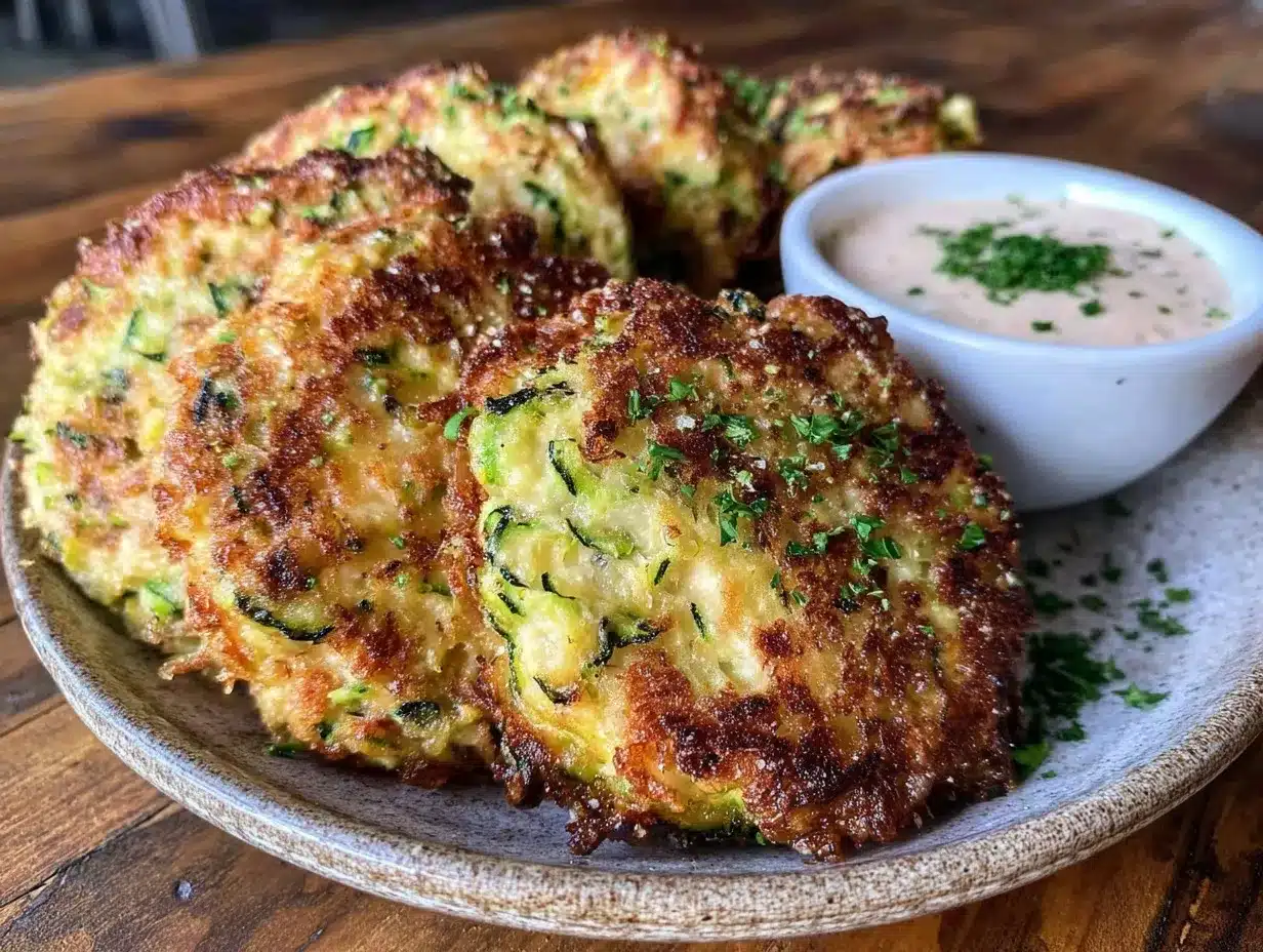 parmesan zucchini fritters preparation steps