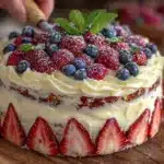 patriotic flag cake - featured image