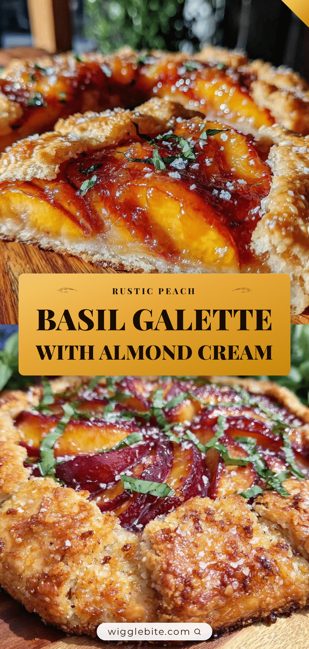 peach basil galette recipe