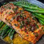 quick garlic butter salmon - featured image