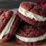 red velvet cookie sandwiches - featured image