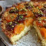 rustic apricot frangipane tart - featured image