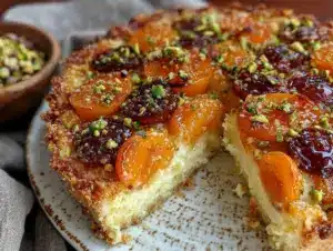 rustic apricot frangipane tart - featured image