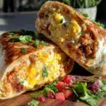 savory loaded breakfast burrito - featured image
