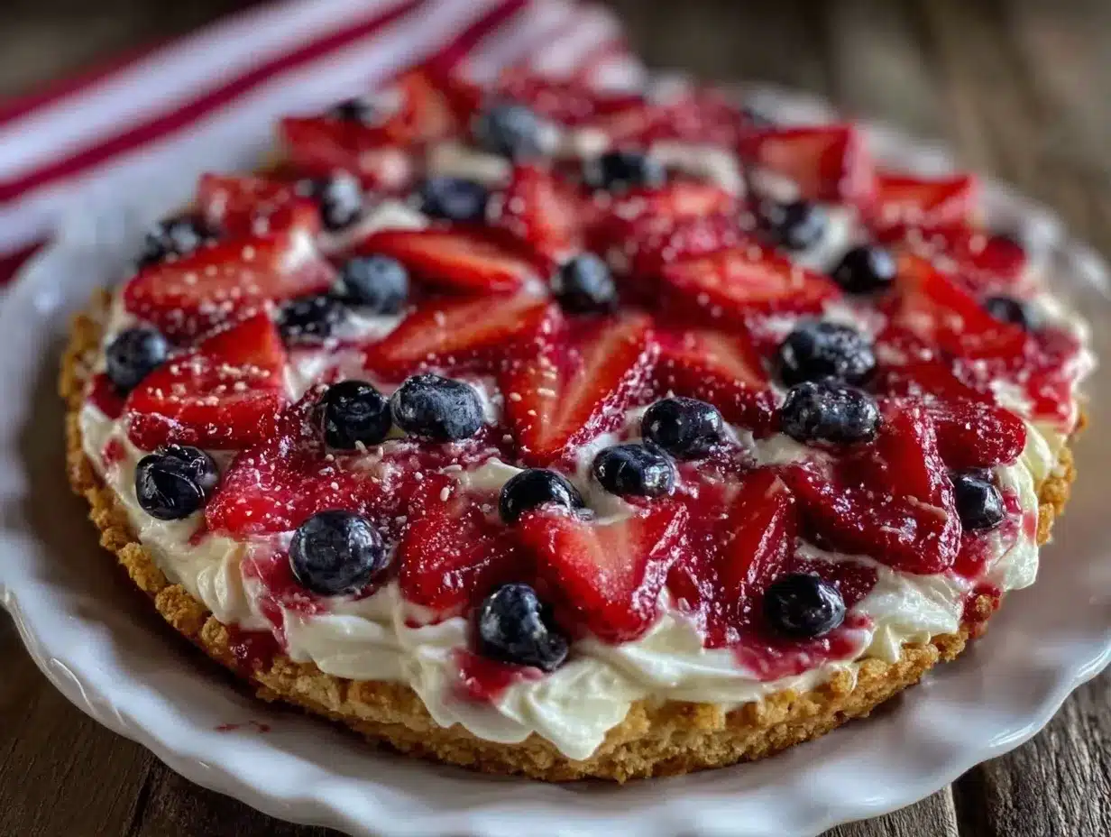 star-spangled fruit pizza preparation steps